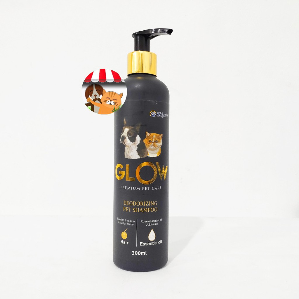 Glow Shampoo Premium 300ml - Shampoo Kucing Anjing Deodorizing