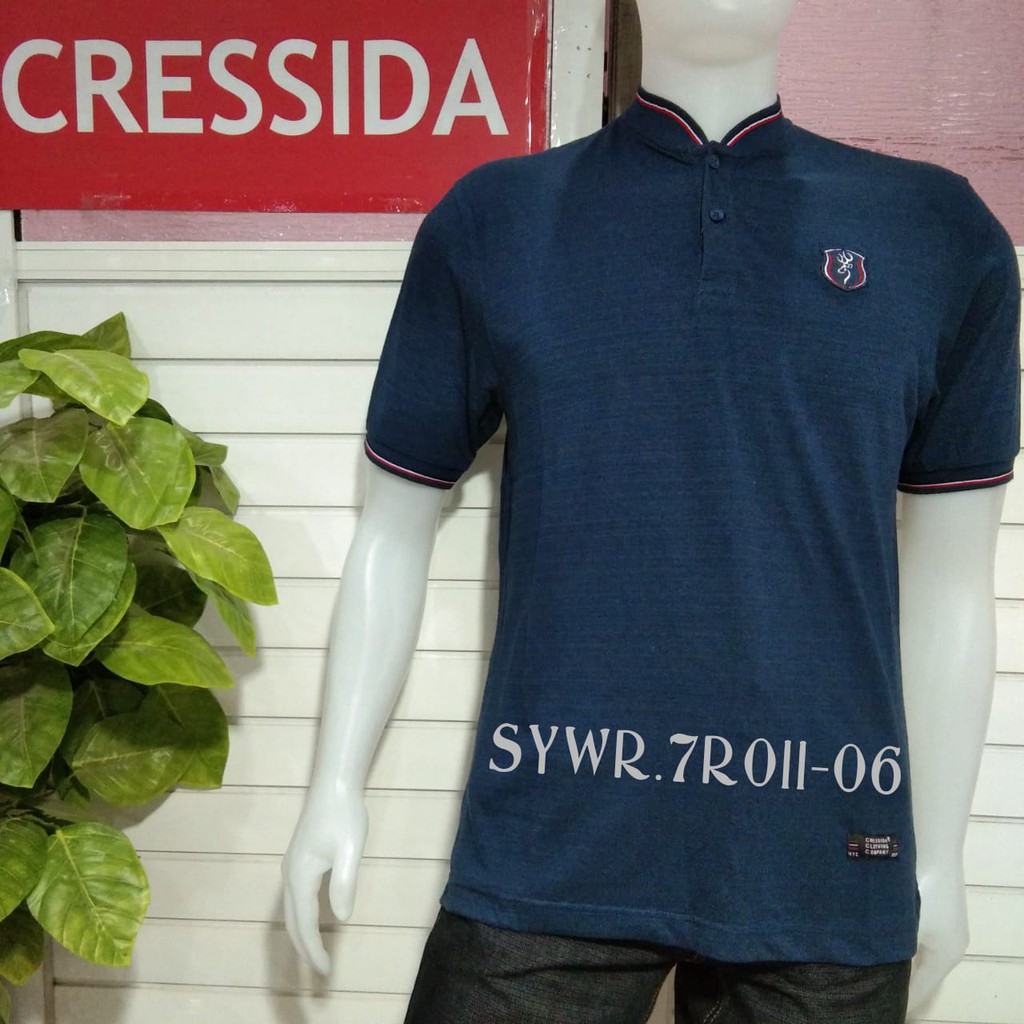 gos CRESSIDA+ SYWR1 POLO T-SHIRT Kaos Pria pendek Baju Cowok Trend dan Branded