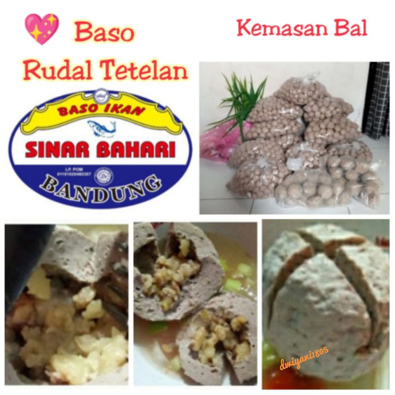 

Baso Ikan "Rudal Tetelan" Sinar Bahari (Kemasan bal, isi 20 pcs/bal)