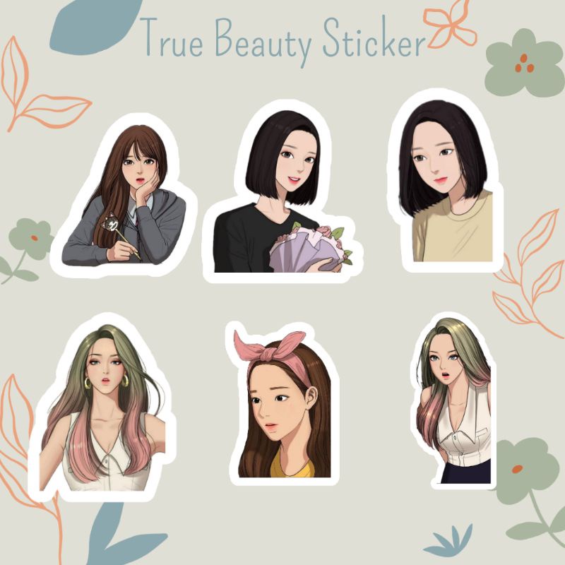 True Beauty Sticker | Kdrama sticker | kpop sticker | cetak sticker murah