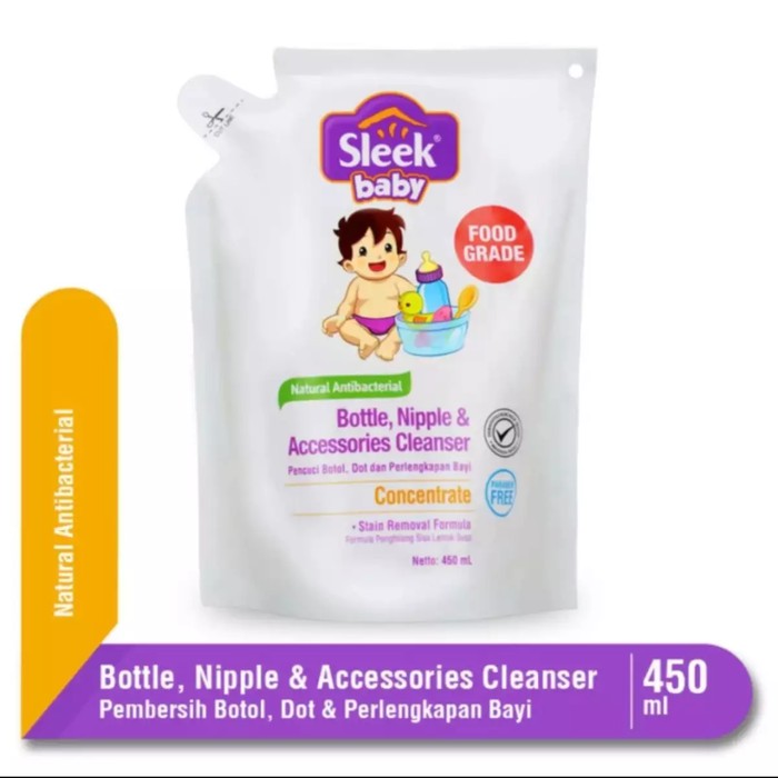 SLEEK BABY CLEANSER REFILL 450ML