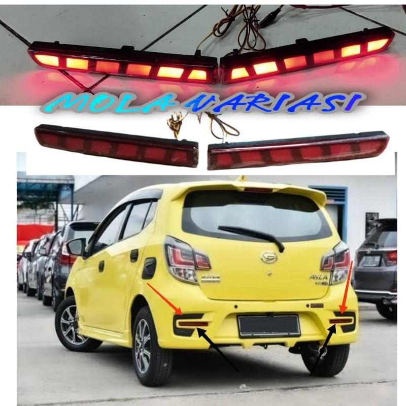 REFLECTOR BUMPER LED TOYOTA AGYA 2017