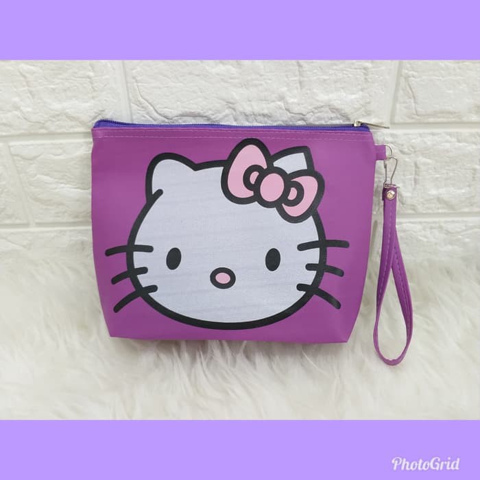 Tas KOSMETIK LUCU Hello kitty UNIK KARAKTER COLORFULL / tas kosmettik