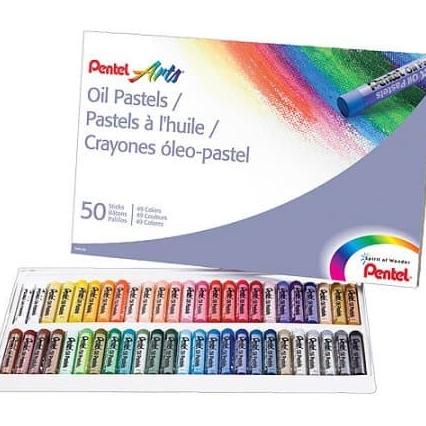 

TERBARUU!! Pentel oil pastel reguler stick PHN 50 COD