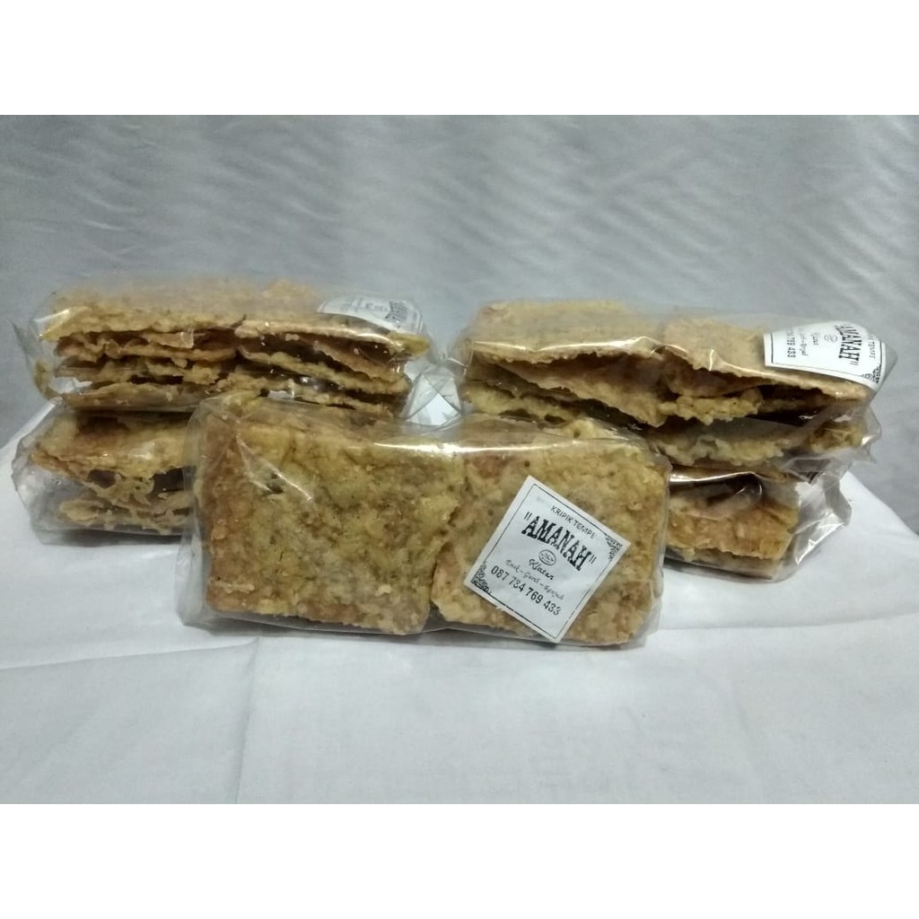 Aneka Snack Keripik Tempe Amanah Kemasan 150 Gram /Kripik