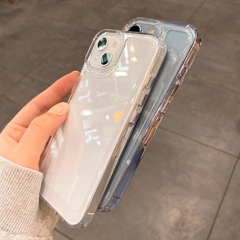 (Gen 2) Soft Case Tpu Transparan Untuk iPhone 11 12 13 Pro MAX 12 13 mini XS MAX XR X 7 + 8 Plus