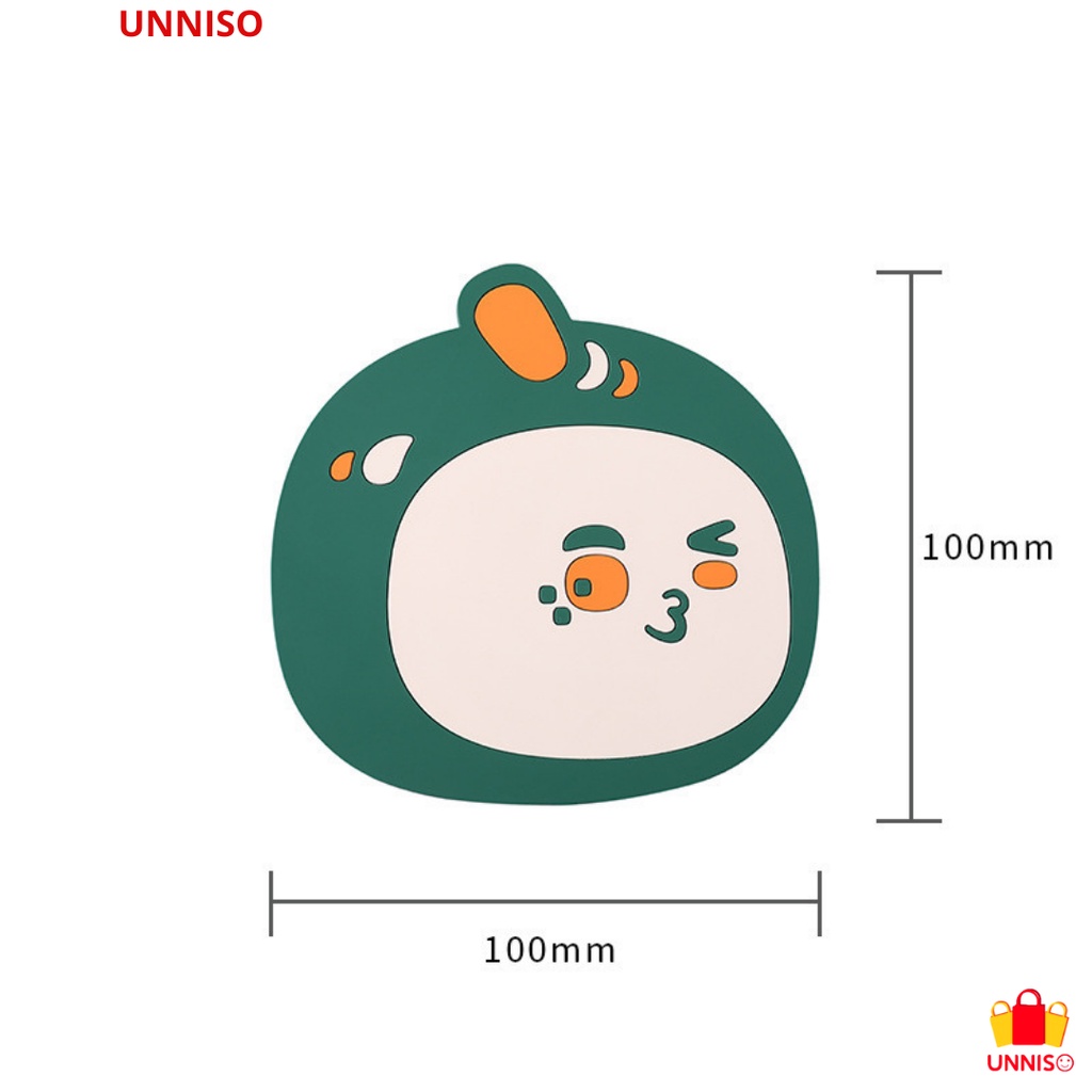 UNNISO - Tatakan Silicone Piring Anti Panas Table Pad Karakter Lucu TS1