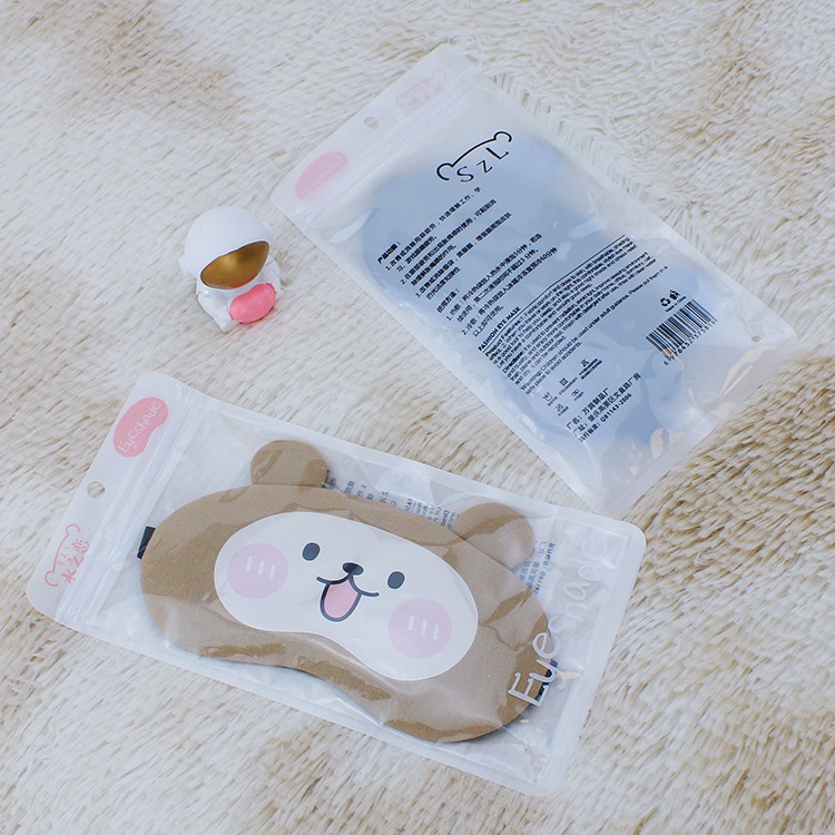 Penutup Mata Tidur Mata Eye Mask Karakter Lucu Sleep Mask Travel Cooling Gel