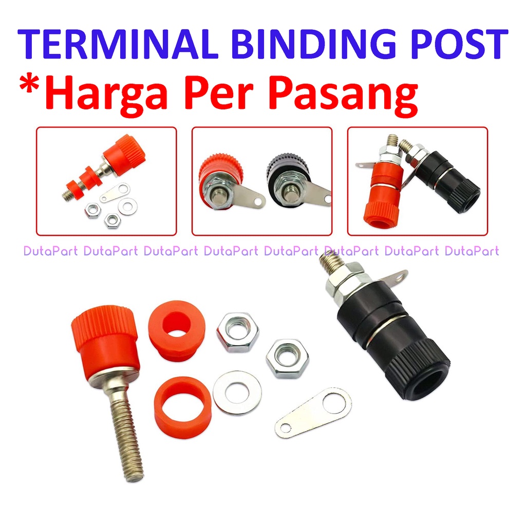 Terminal Binding Post Pos Banana Socket Soket Konektor Speaker