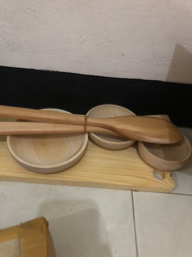 Cobek Kayu / Wadah Sambal / Tempat Sambal /saus /kecap /bumbu Dari Kayu Diameter 8cm, 10cm, 12cm