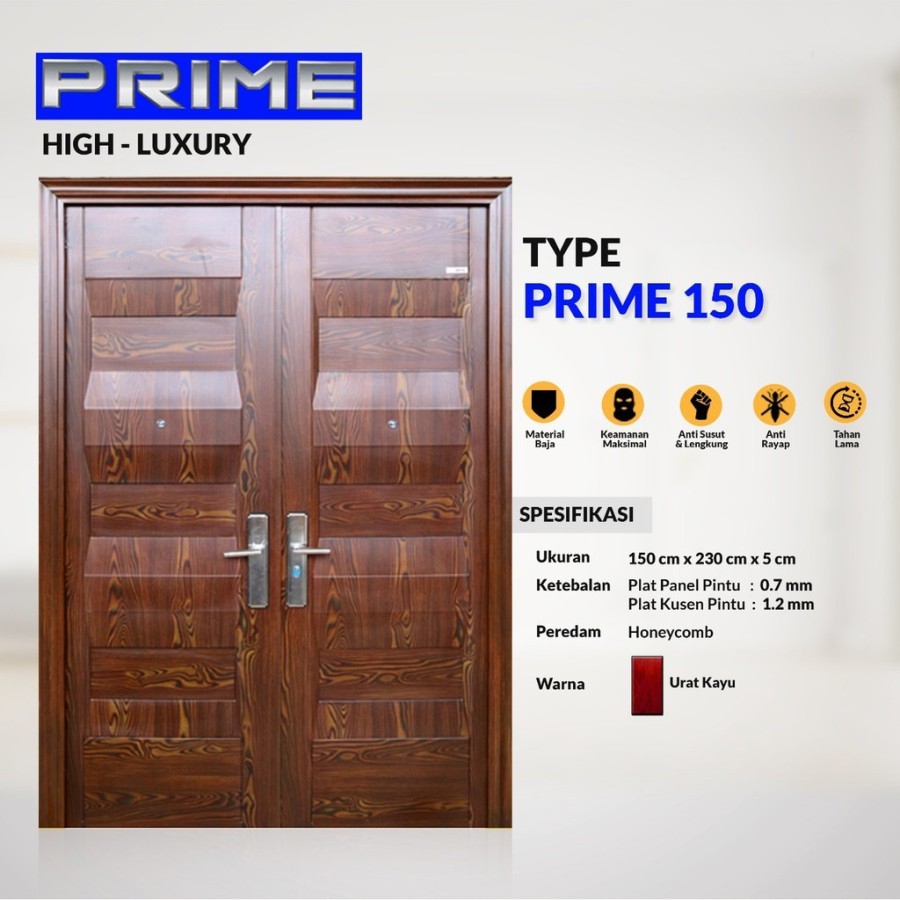 PINTU BAJA FORTRESS Pintu Kamar Pintu Utama BAJA PRIME DOUBLE DOOR 90 120 150