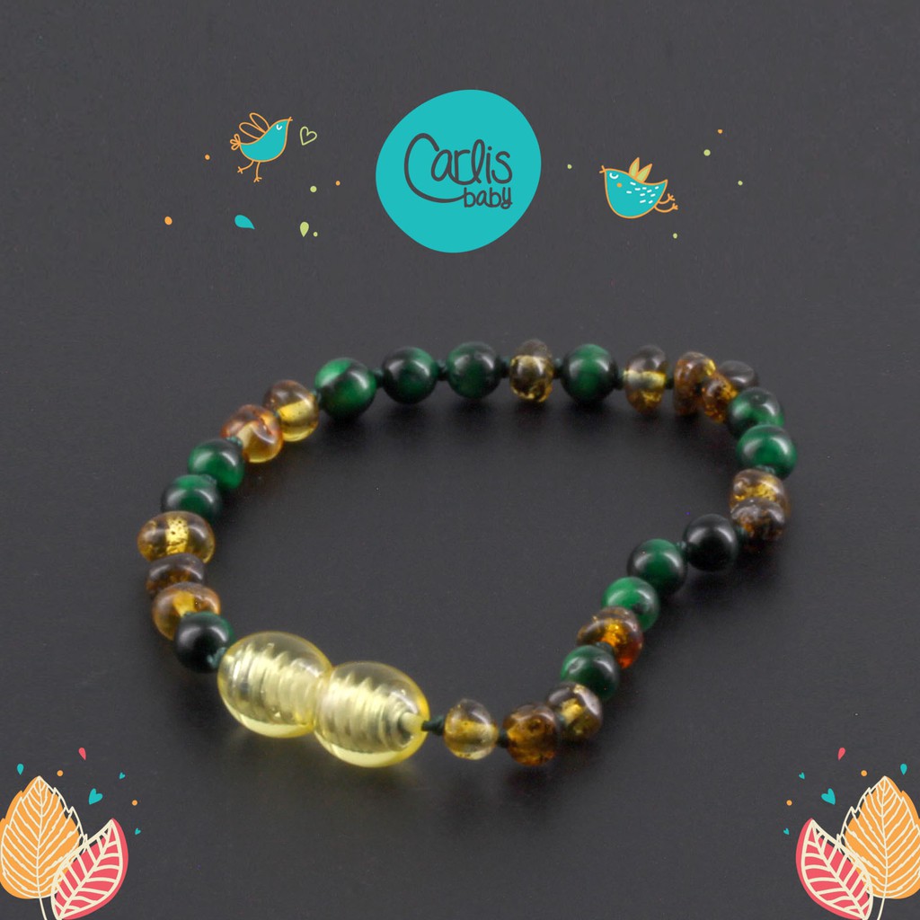 AGL29 Gelang Amber Tumbuh Gigi Bayi By Carlis Baby