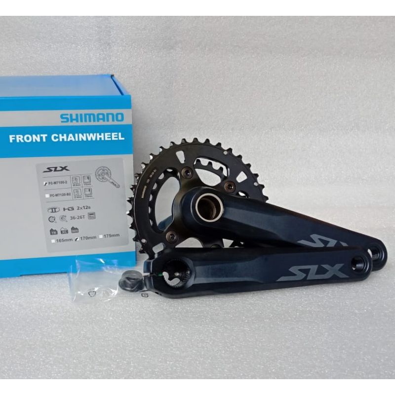 Crank Crankset Shimano SLX M7100 Dual 36 26T arm 170 mm Original Japan