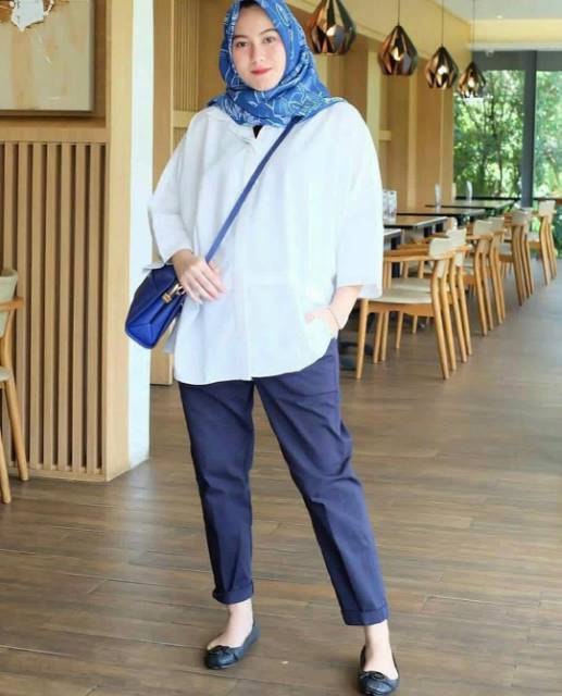 Baggypants Drill / Celana Kerja Wanita / Celana Kain