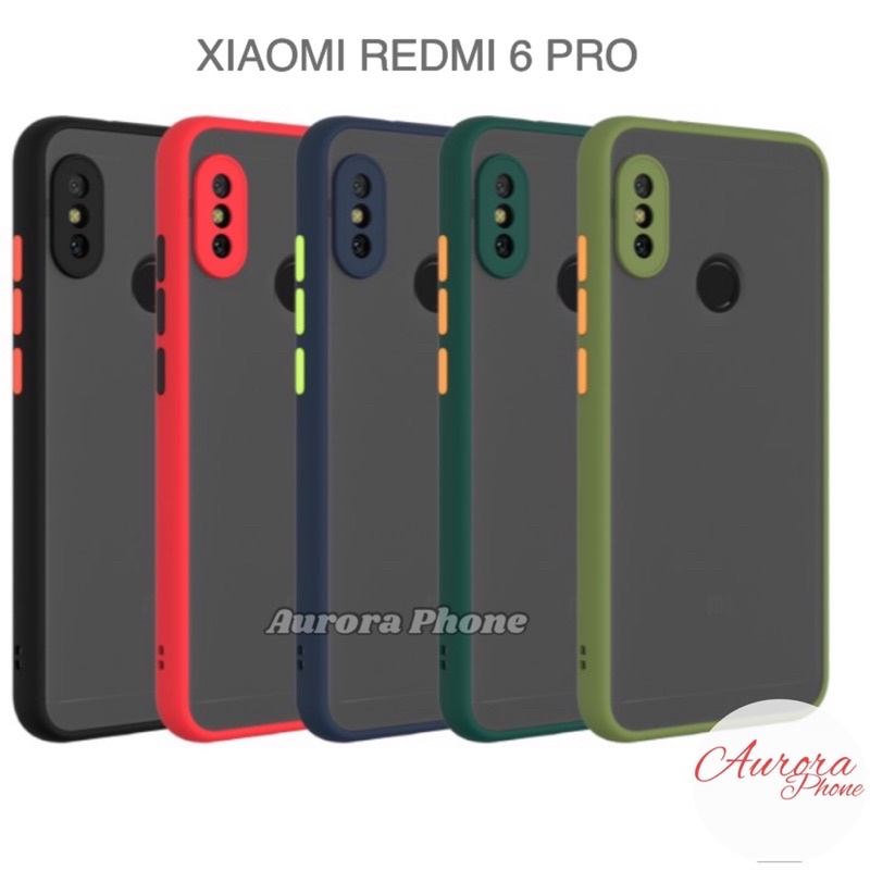 Xiaomi Redmi 6 Pro Frosted Camera Protection Casing Xiaomi Redmi 6 Pro/ Frosted Redmi 6 Pro / Soft C