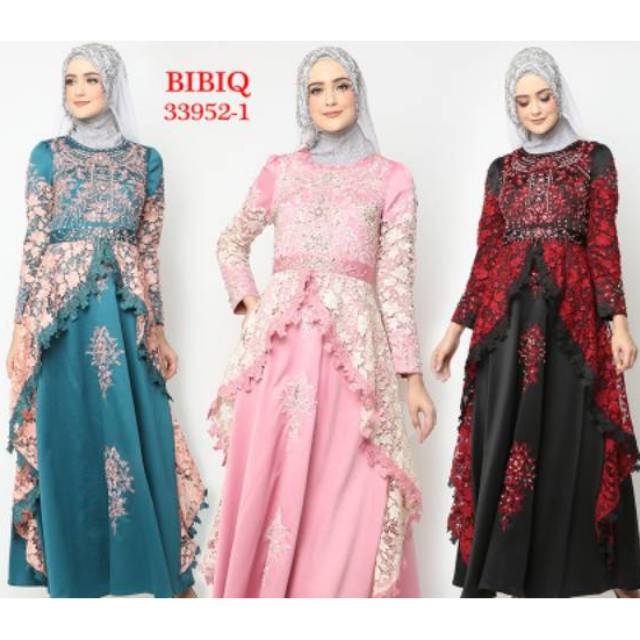 Baju Gamis Maxi Dress Gaun Pesta BIBIQ 33952