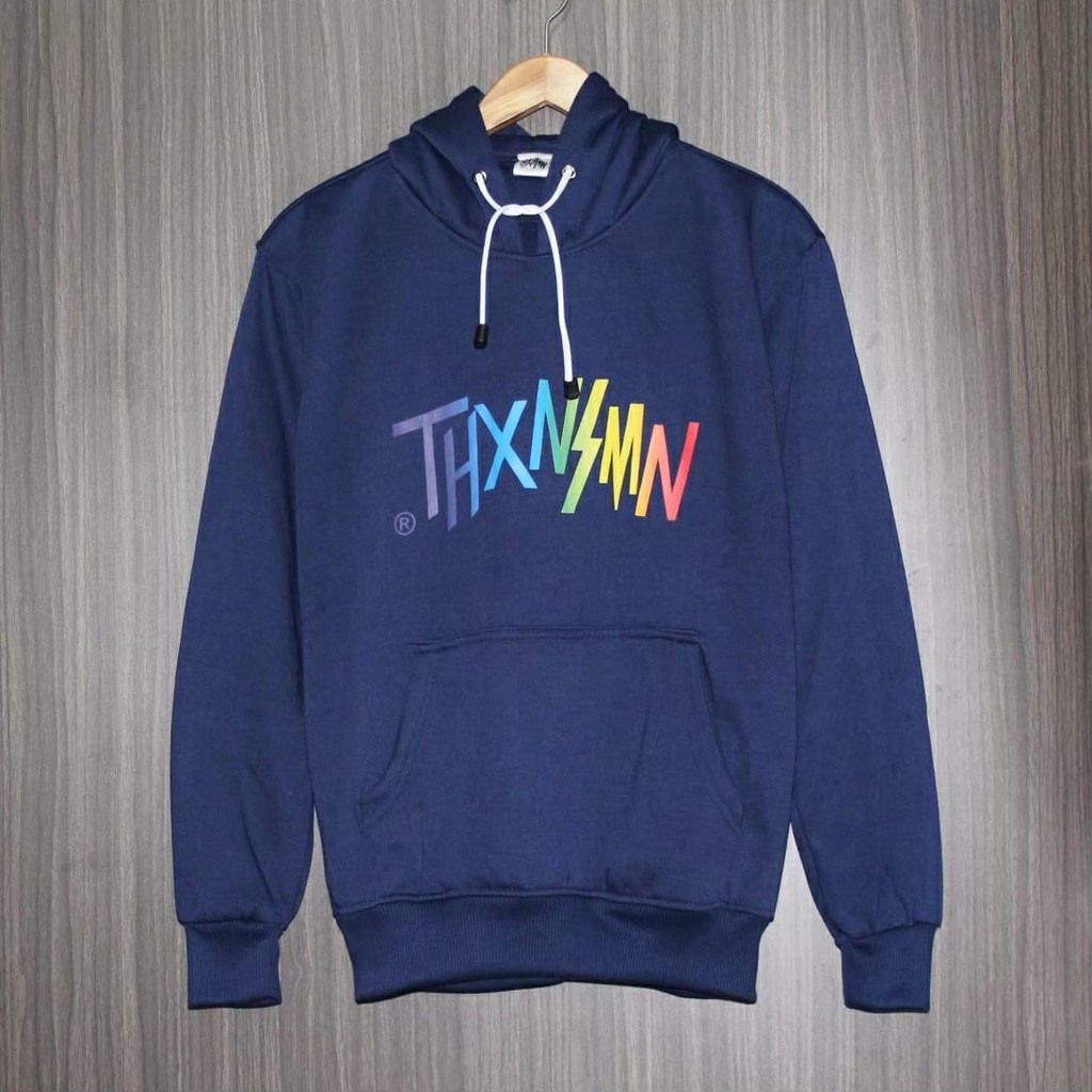 sweater hoodie pria tulisan besar