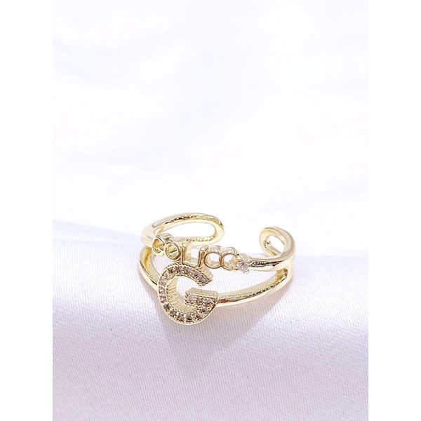 Cincin Titanium Asli gold motif elv Premium Quality Anti Karat Anti Alergi Ring Import Ct20