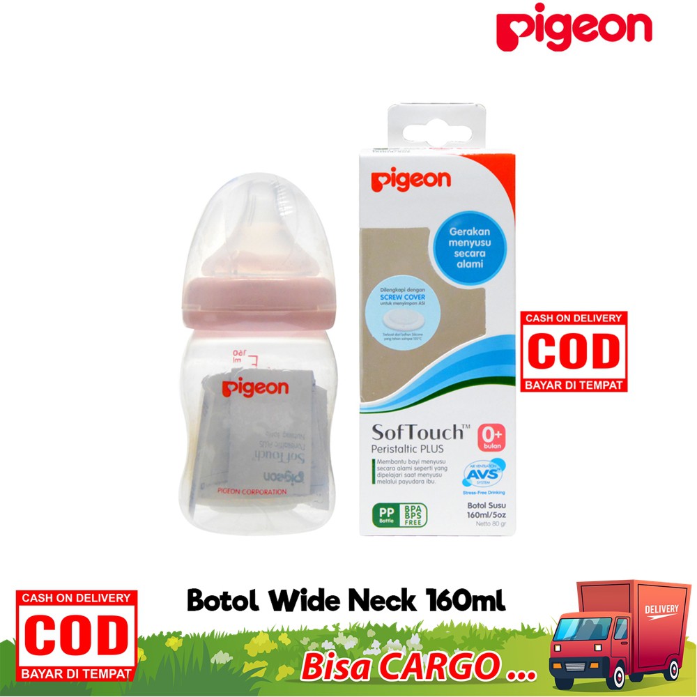 PIGEON - Botol Susu Wideneck 160 ml / Botol Susu Wideneck / Wide Neck Bottle / Botol Susu Bayi