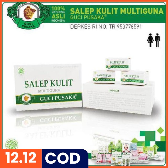 ‹259˜ Salep Kulit Kering Gatal Jamur Paling Ampuh Guci Pusaka 10 gr