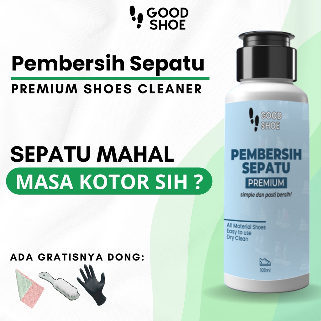 Pembersih Sepatu Good Shoe Canvas Kanvas Suede Futsal Bola Sneakers Sabun Pencuci Dan Perawatan Sepatu Kotor Noda Lumpur Susah Hilang Sabun Cuci Sepatu Shoes Cleaner Kit