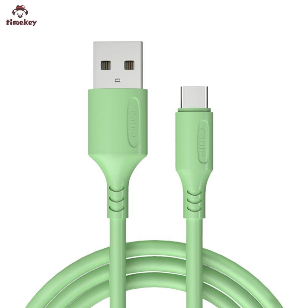 (Tk) Kabel Data / Charger Usb Tipe-C 5a Fast Charging Bahan Silikon Untuk Samsung / Xiaomi / Huawei