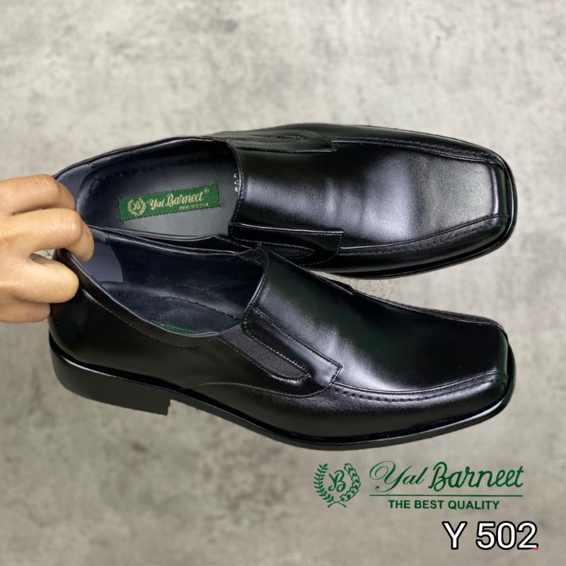 Sepatu Pantofel Pria sepatu kerja sepatu Formal Kantor kulit Asli Sepatu Kondangan Yal Barneet 502