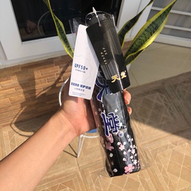 Payung Lipat Anti Sinar Uv Paradise Original Motif Kembang Bahan Vinyl