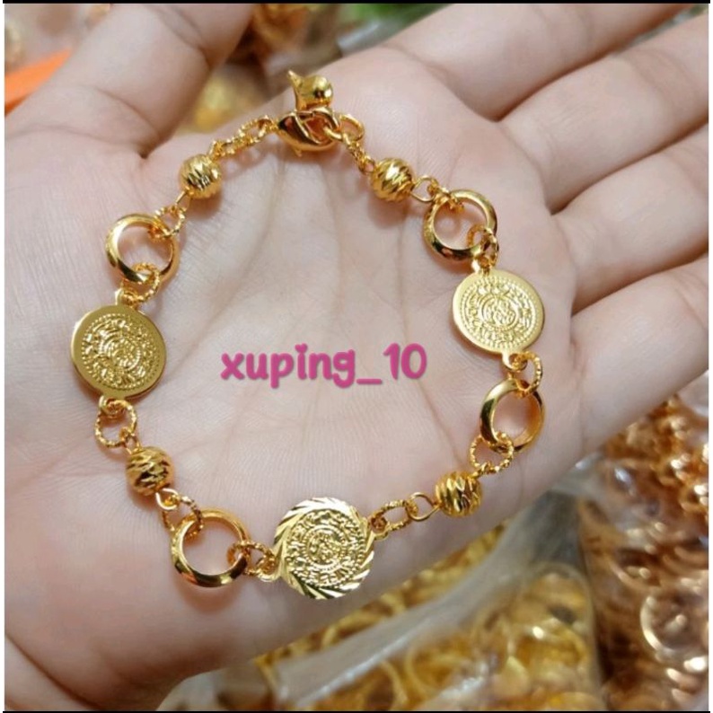 GELANG WANITA MOTIF COIN CANTIK