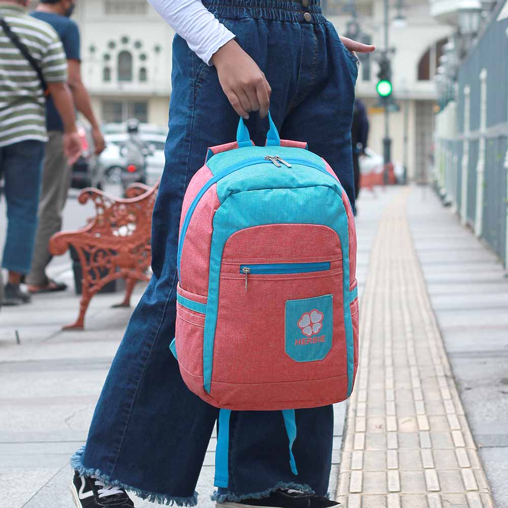 tas ransel wanita murah,tas backpack wanita,tas sekolah murah,tas kuliah murah,tas ransel laptop wanita+raincoat ASN170