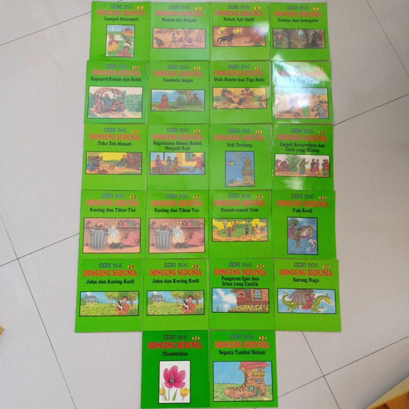 Paket Seri 366 Dongeng Sedunia 22 pcs Buku Cerita Anak-anak Second Preloved