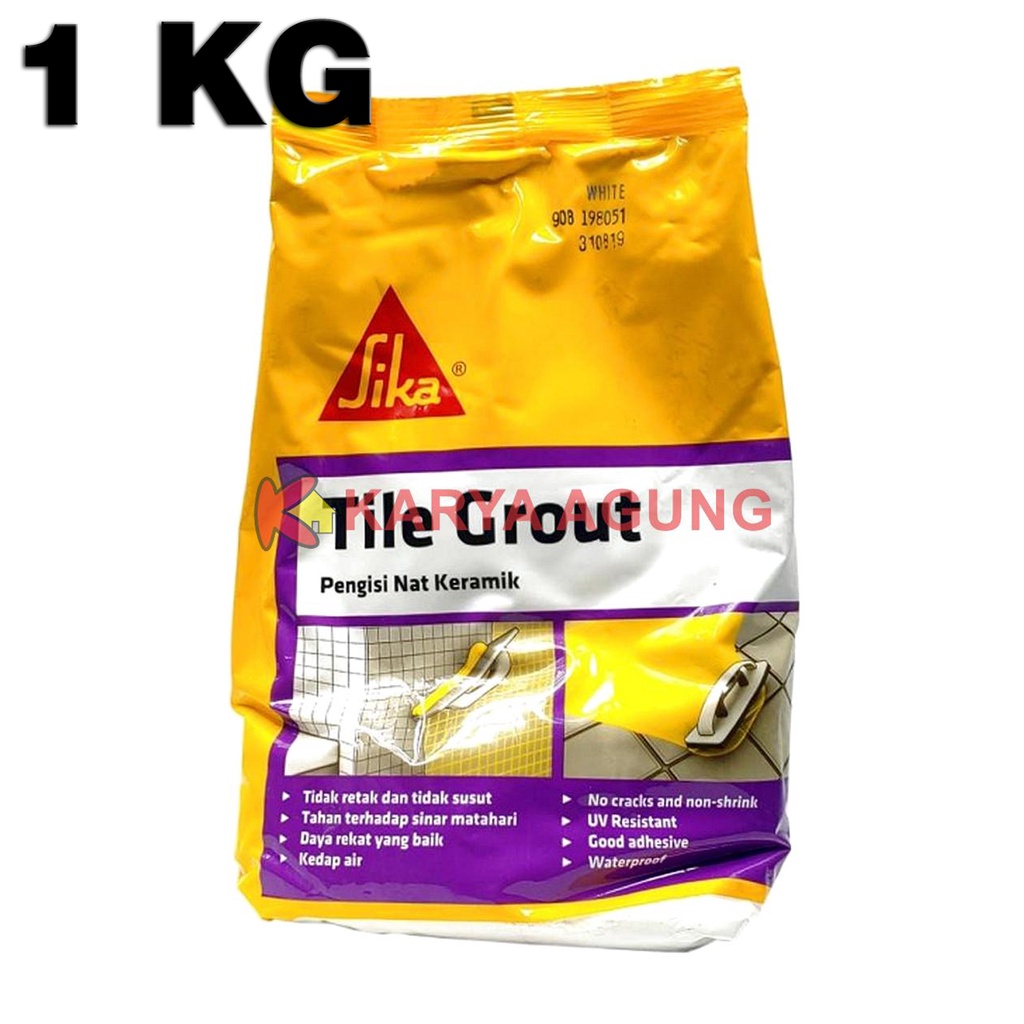 SIKA Tile Grout Semen Pengisi Nat Granit Keramik Ubin Tegel 1 KG Warna
