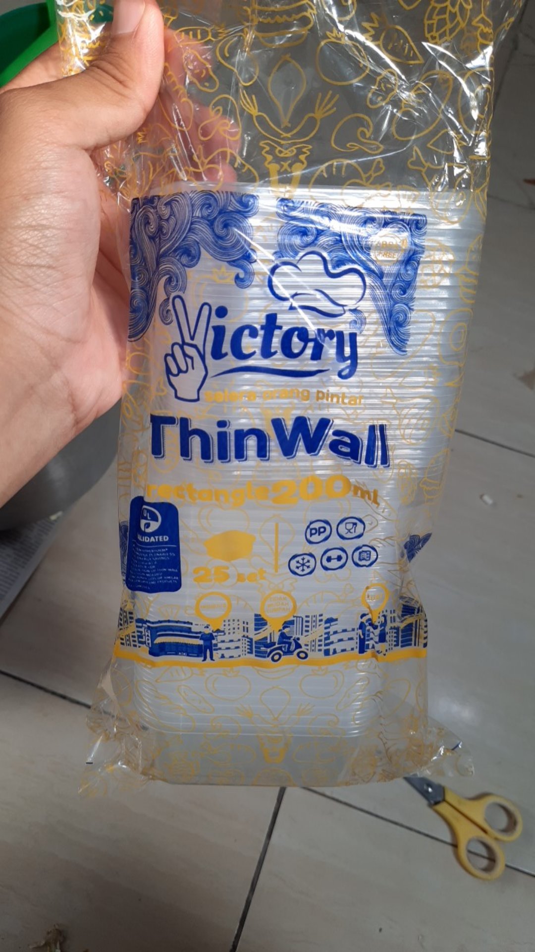 Thinwall Kotak 250ml 300ml 200ml Isi 25 Mika Plastik Dm Tempat Bumbu Wadah Cantik Tempat Slime