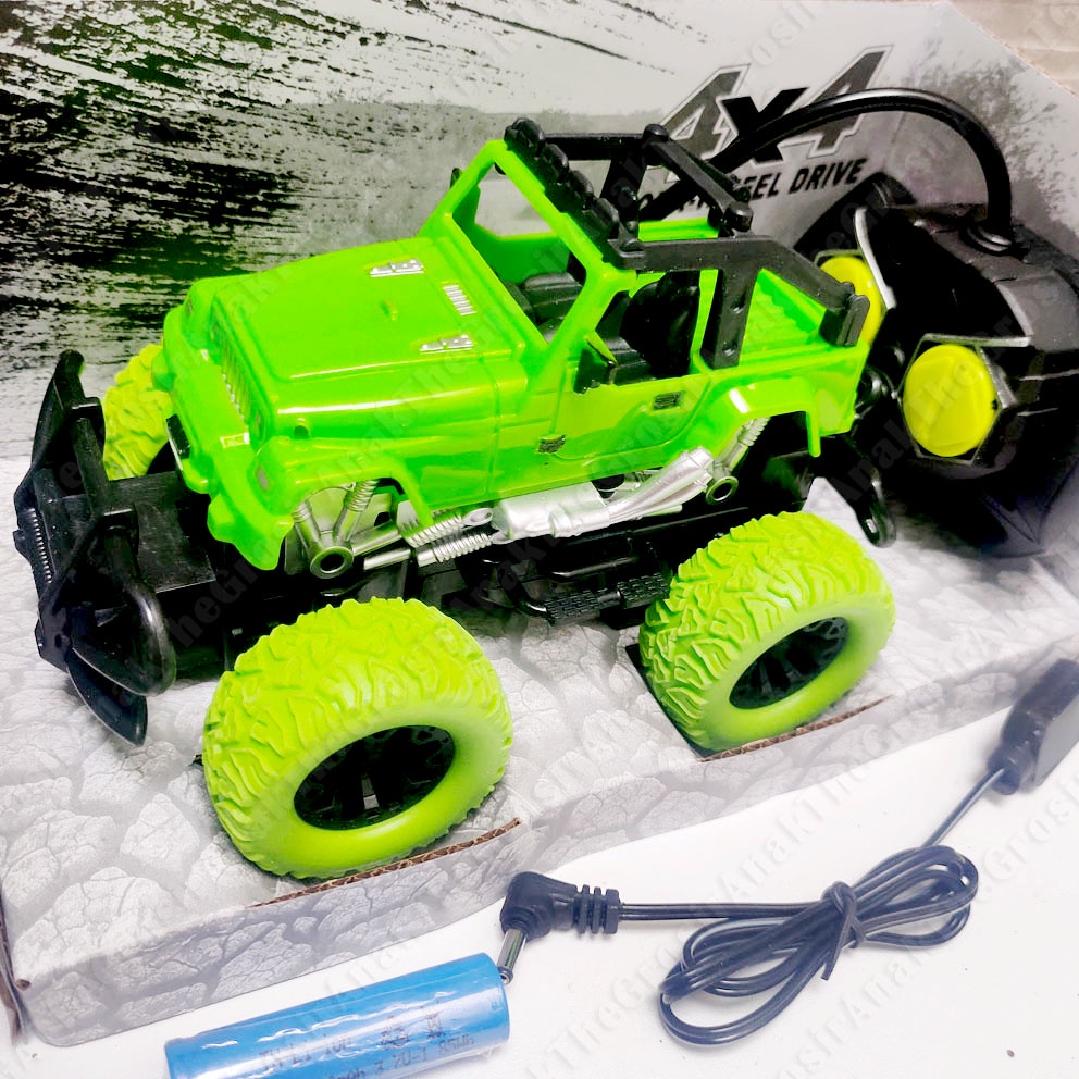 SPORTS RACING OFF ROADING RC MAINAN MOBIL JEEP OFF ROAD REMOTE BATERAI CHARGER