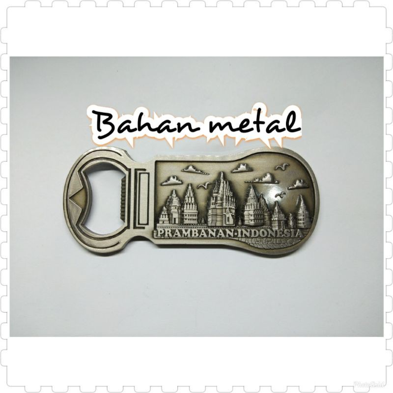 Jual Souvenir kulkas bukaan botol prambanan oleh oleh Yogyakarta
