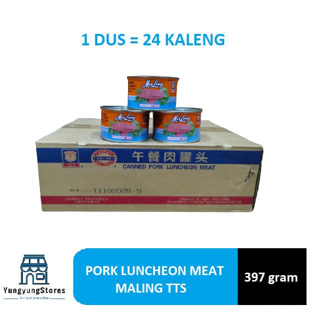 

1 Dus Isi 24 Kaleng Ham Maling TTS / Pork Luncheon Meat 397 Gram ---Termurah---