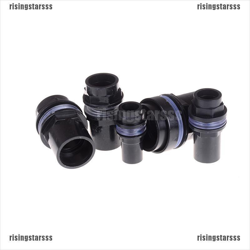 RSID span-new Black Straight Tube Pipe Fitting Connector PVC Joint Fish Tank Aquarium Pi jelly