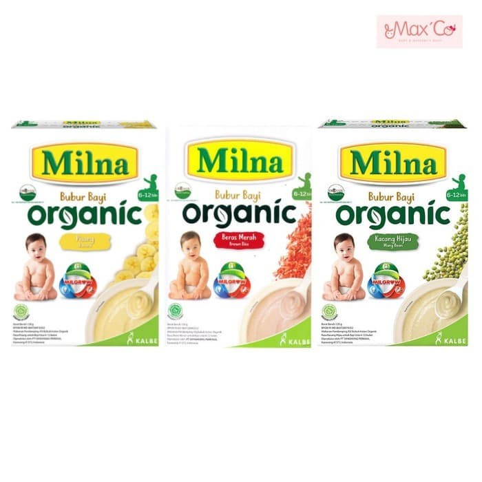 Milna Organic / Bubur Bayi Milna Organik 6+ bulan bergizi terbaik