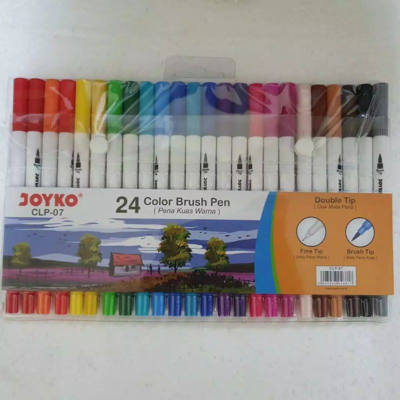 

joyko color brush pen doubel tip set (24 warna) CLP-07