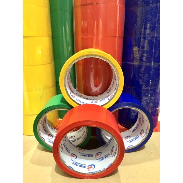 

LAKBAN WARNA 2” ( 48 MM x 60 Y ) TERLARIS, PROMO MURAH, KUALITAS BAGUS