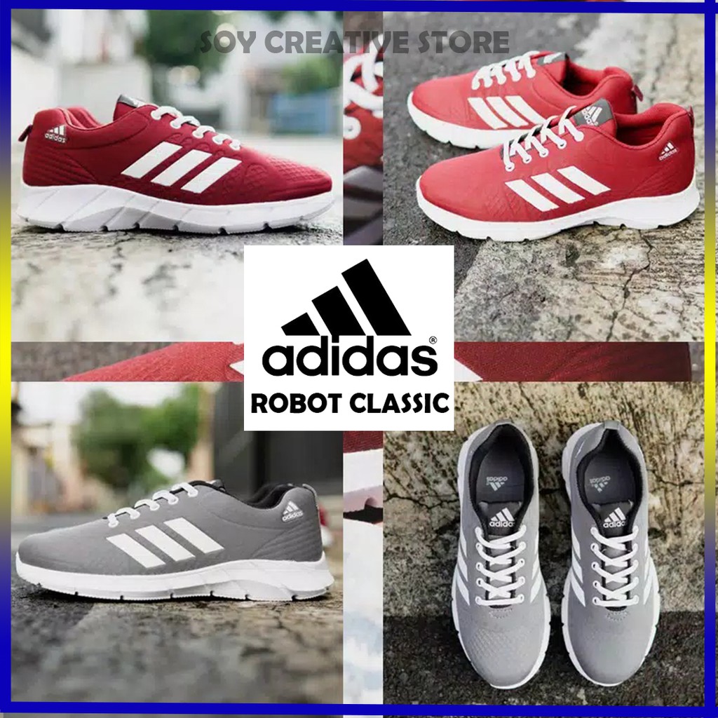 Sepatu Running Shoes Pria Wanita Olahraga Outdoor Santai Trendy Keren Murah Adidas Robot Classic