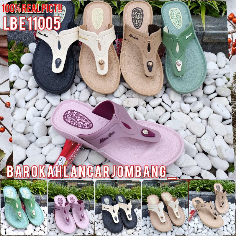 SANDAL KARET WANITA NEW ERA LB 11005 / LB 9029 SIZE 37-41 100%ORIGINAL RINGAN LENTUR