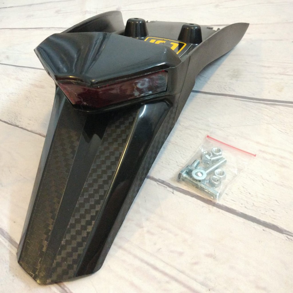 Spakbor Belakang Lampu LED KLX 150 Hitam SRX Racing