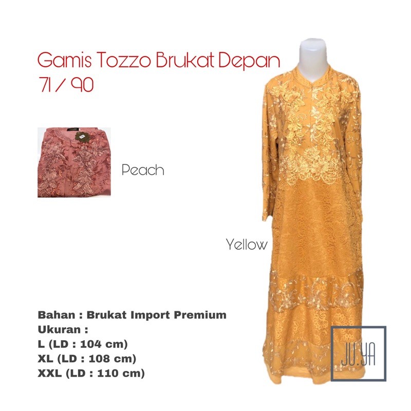 Gamis Tozzo Brukat Depan 71 Import