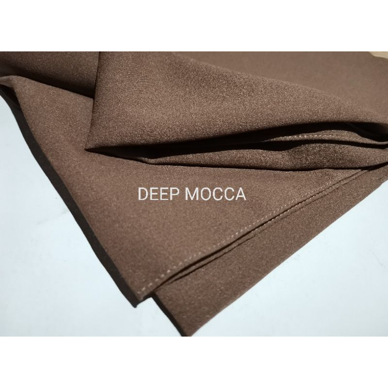 PREMIUM Pashmina diamond jumbo 170 cm x 72 cm-DEEP MOCCA _diamond