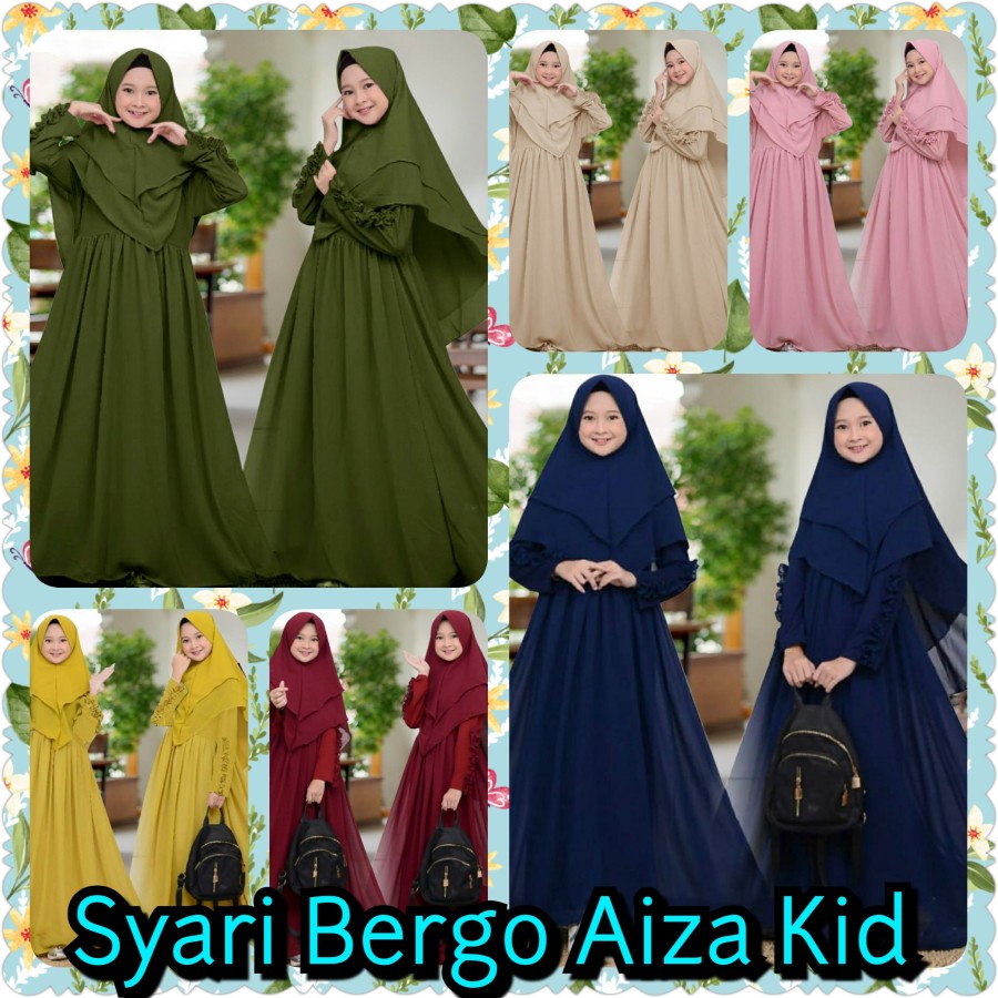 Best Store - Hijab Syari Polos Anak Aiza Kids