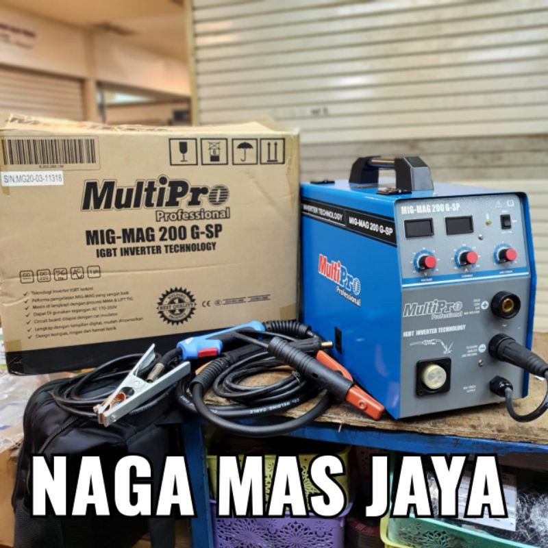 MESIN LAS CO2 MULTIPRO MIG 200 G-SP / TRAFO LAS MIG MAG MULTIPRO MIG 200G - SP / MULTI PRO MIG 200