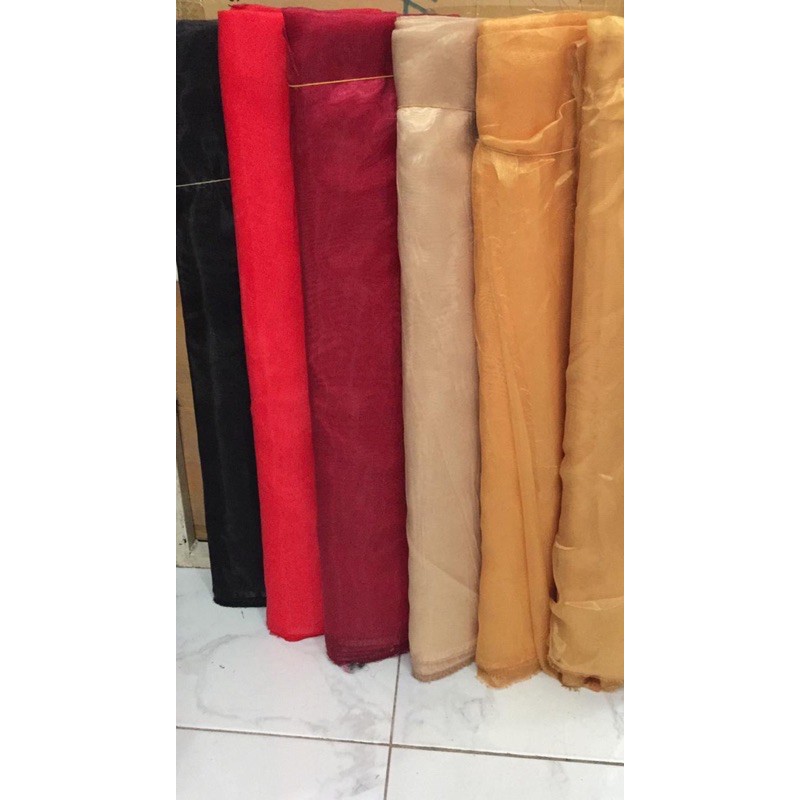 1/2meter KAIN KACA / KAIN BAHAN ORGANDI lebar 150cm