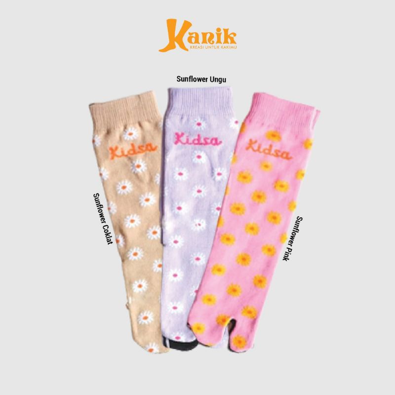 Kaos Kaki Anak Jempol Motif Kidsa Sunflower by Kanik Soka | Kaos Kaki Anak TK