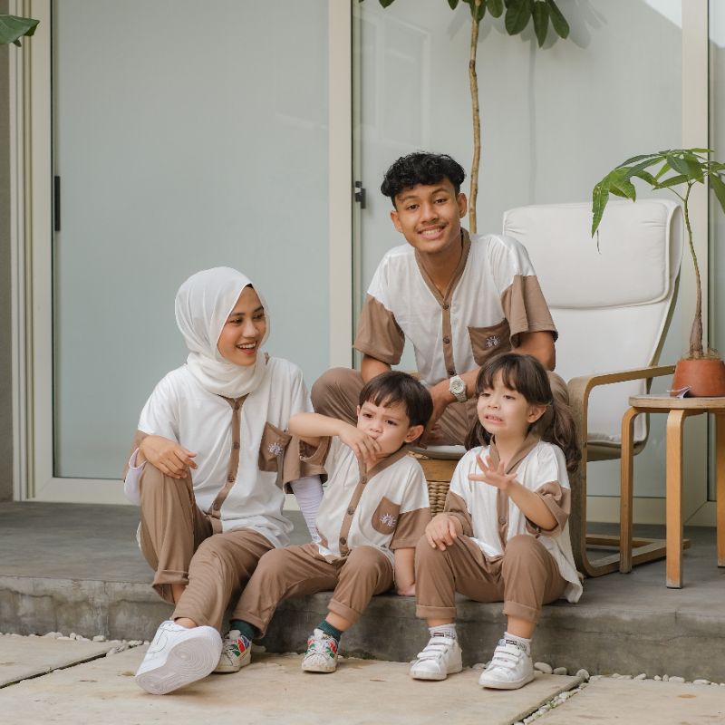 HAZEL SET - Promo 10.10 Family set Piayama set Baju tidur Daily wear Modis Kekinian Murah Unisex